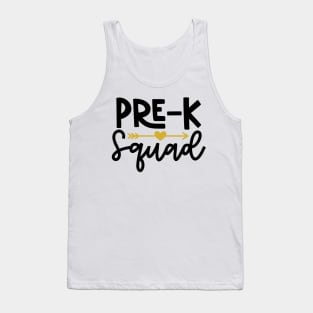 Pre-K Squad Back to School Kids Tank Top